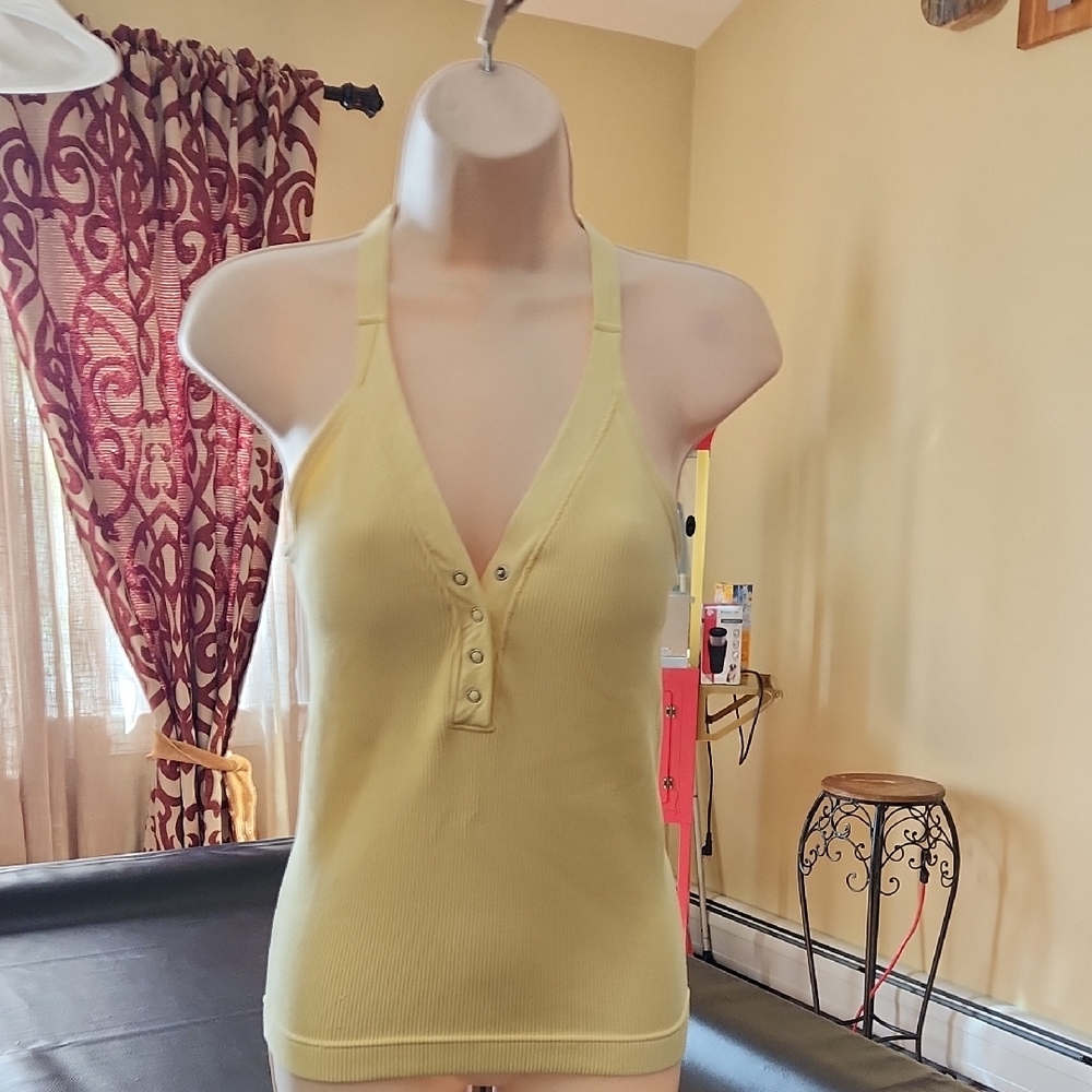Yellow Halter Neck Top. Kali Rose